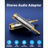 Headphone Adapter,1/4'' to 3.5mm Stereo Pure Copper,3.5mm(1/8'') Plug Male to