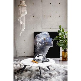 Homemania Painting, Cotton and Wood, Multi-Colour, 30 x 2 x 30 cm, 5 Units