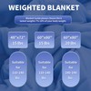 XINIUSLEEP Cooling Weighted Blanket for Adults (15 lbs, 48”x72”,Light Grey)