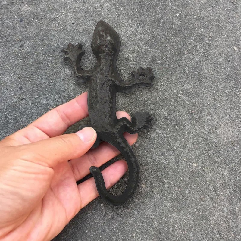Molyorch 1 x Gecko Coat Hook, Rustic Coat Hook, Cast
