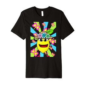 Retro Fruit Lemon Girls Summer Time Children Child Premium T-Shirt