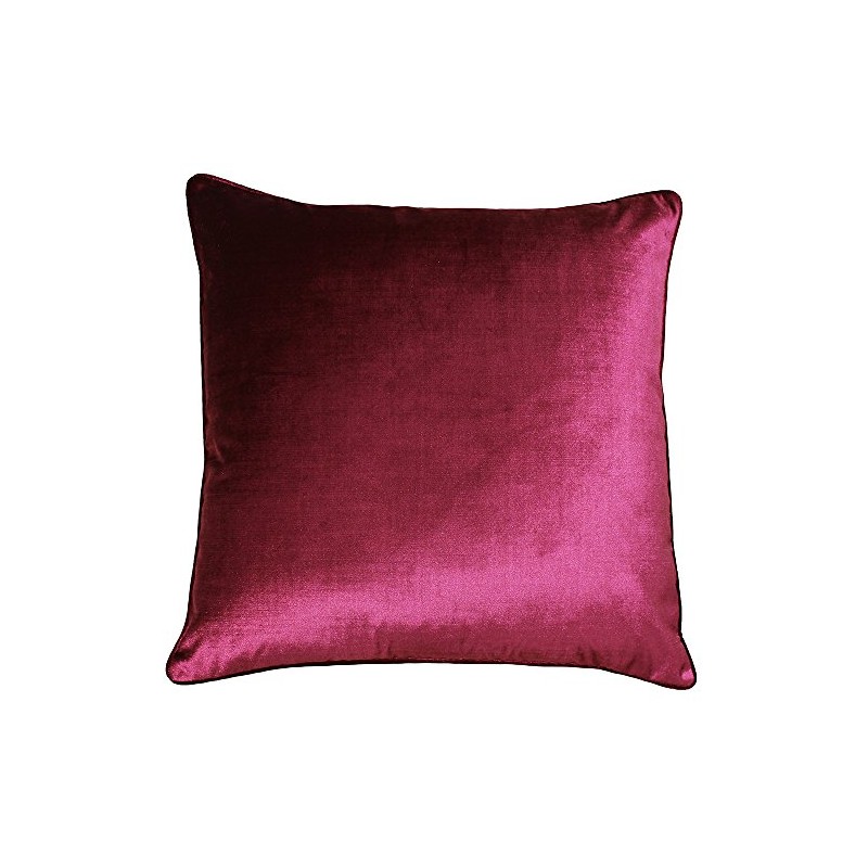 Riva Paoletti Luxe Velvet Cushion Cover - Cranberry Pink -