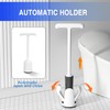 Cinola Upgraded Toilet Plunger with Holder, Wall Mounted Toilet Bowl