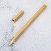 Brushed Brass Gel Pen Hexagon 0.5mm Writing Pen School Office
