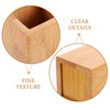 SEWACC 2pcs Pen Container Bamboo Brush Pot Stationery Organizer Pencil