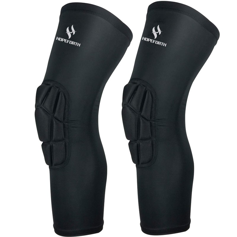 Knee Padded 2 Pack Compression Leg Sleeve Thigh Sports Protective