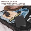 demcigar Cigar Tube, Aluminum Cigar Holders Travel Airtight Single Carving