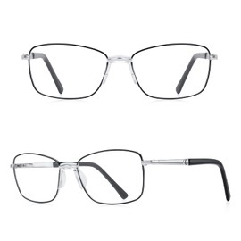 RB. Pilot Reading Glasses for Women Blue Light Blocking Computer Glasses Spring Hinge Readers Metal Frame Acetate Legs