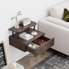 LUPWNEKA Floating Nightstand with Drawer - Brown Nightstand Floating Bedside