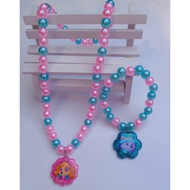 KC Handmade Paw Necklace & Bracelet for Girls with One Bonus Hair Clip Gift Set Puppy Accessories Puppy Hair Clip
