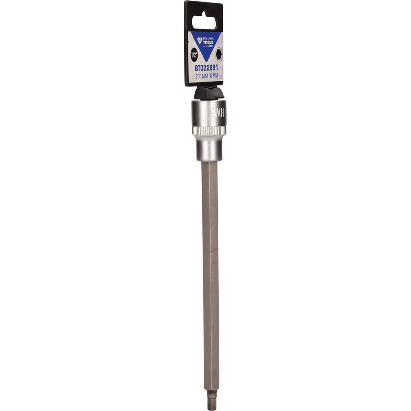 BRILLIANT TOOLS BT022891 1/2 Inch Hex Socket Bit Socket, 200