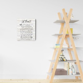 Ryeolo Let Them Inspirational Wall Art Framed, Mental Health Wall Decor, Motivational Positive Affirmations Canvas Wall Art Prints for Home Bedroom Living Room Office, 16x24 Inches