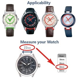 diloy Leather watch strap vintage handmade for men extra long XL special length 18 mm 20 mm 22 mm 24 mm quick release pins 384EL, Leather