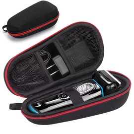 SyuCeia Electric Razor Case - Electric Shaver Case for Braun Series 3/3s/5/5s/5 Pro/6/6s/7/7s/7 Pro/8/8s/8 Pro/8 Pro+/9/9s/9 Pro/9 Pro+ Razor Travel Case,Shaver Case for Travel Razor Case (Red)