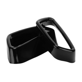 Exhaust Pipe Cover, Exhaust Tip Trim, 2pcs Exhaust Tailpipe Trim Exhaust Tail Pipe Tip Cover Gloss Black Replacement for 5 Series G30 G38 2018-2021 Car Tail Tip Pipe Trim Exhaust Muffler Covers