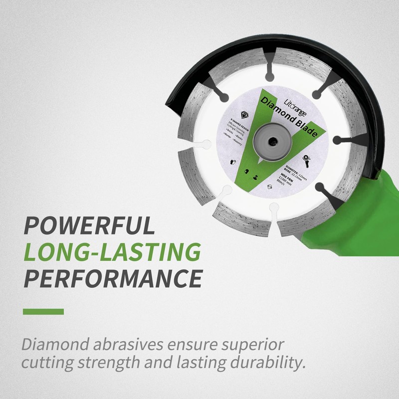 LitOrange 110 mm Diamond Crack Chaser Blades for Routing and