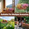 JFFLYIT 2 Pcs 24“ Railing Planter Window Box Deck Railing