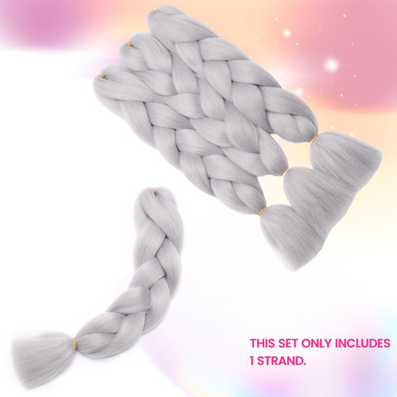 Silk-co Jumbo Braid Synthetic Hair 24" Hair Braiding Extensions Premium