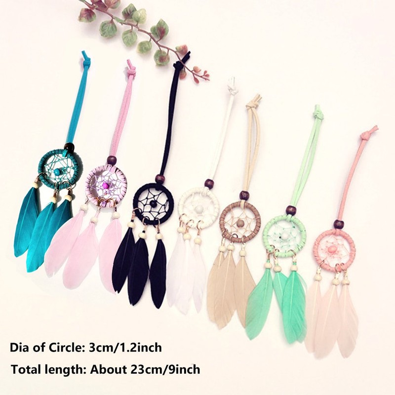Mini Dream Catcher 7pcs Set - Car Interior Rearview Mirror