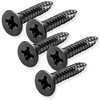 Cauldham Black Wood Screws #9 x 1 Inch for Door