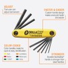 Bondhus 12591 GorillaGrip Set of 9 Hex Fold-up Keys, sizes
