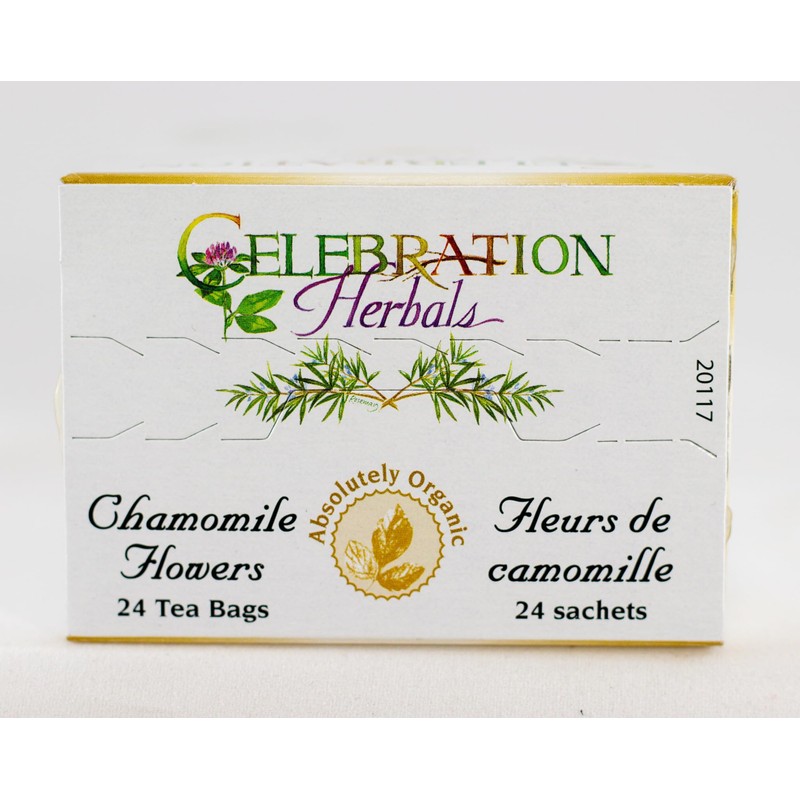 CELEBRATION HERBALS Chamomile Flowers Tea Organic 24 Bag, 0.02 Pound