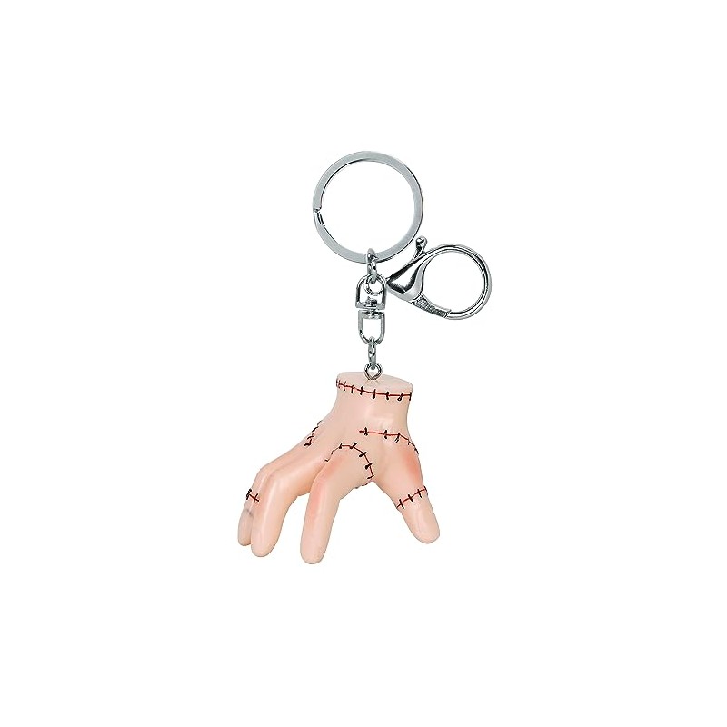 Karactermania Wednesday Icon 3D Thing-Icon Keychain, Off-white, 5 x 6