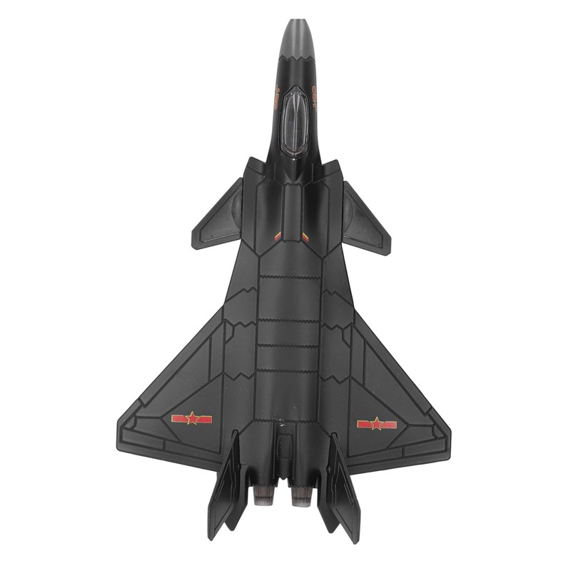 Metal Plane Model Crafted with Stand Accessories Decorative Alloy Metal