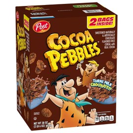 Unbranded Cocoa Pebbles Cereal, 38 oz. - 2 Pack - Chocolatey Crunchy Breakfast.