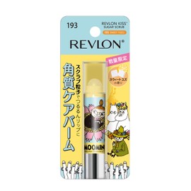 Revlon Kiss Sugar Scrub MOOMIN 193 Sweet Yuzu Gentle Sweet Yuzu Scent Moisturizing Exfoliating Care 0.1 oz (2.6 g) Lip Scrub