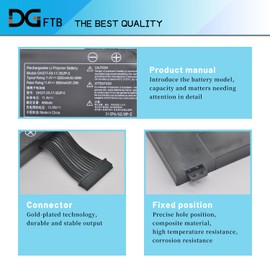 DGFTB GKIDT-03-17-3S2P-0 GKIDT-00-13-3S2P-0 New Laptop Battery for Adata XPG Xenia 15 Schenker XMG Fusion 15 XFU15L19 Eluktronics MAG-15 Aftershock Vapor 15 Pro 2021 (11.4V 93.48Wh/8200mAh)