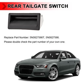 5N0827566T 5N0827566 Car Rear Trunk Release Switch, Rear Trunk Tailgate Rear Door Switch Replacement for Volkswagen Jetta 2010-2018 for Volkswagen Tiguan 2009-2017