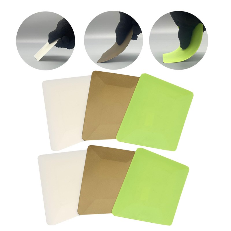 GWEITOOL Window Tint Tools 6Pcs Window Tint Squeegee Plastic Hard