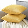 Artscope Cushion Covers Set of 2 Linen Decorative Square Pillowcases
