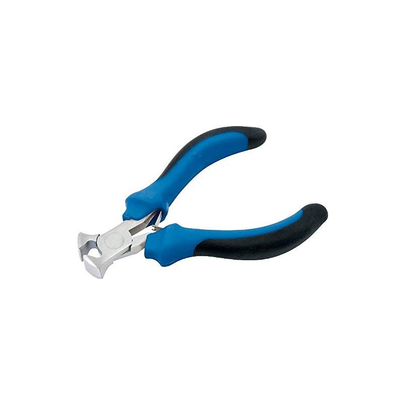 Draper 12535 Mini Cutting Pliers with Soft Grip, Blue, 100mm