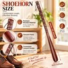 Long Handle Wooden Shoe Horn for Easy Shoe Wearing –