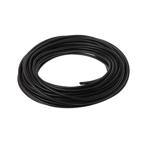 Panduit CLT50F-C20 Slit Wall Corrugated Loom Tubing, Black