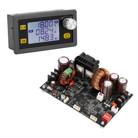 DROK CNC DC Buck Converter with Meter, 6-70V to 0-60V 10A 600W, DC 5V 9V 12V 24V 36V 48V 60V Fixed Output Voltage, Adjustable Power Supply Voltage Regulator Step Down Module