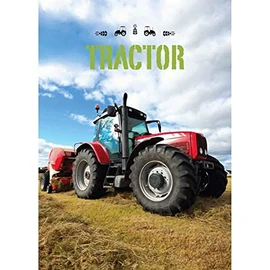 BrandMac Red Tractor Fleece Blanket Children's Blanket 100 x 140 cm Cuddly Blanket Tractor