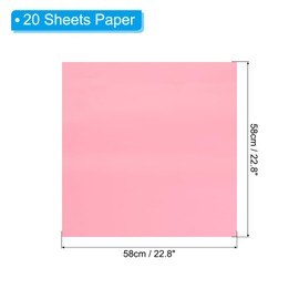 PATIKIL Flower Wrapping Paper, 20 Sheets Flower Bouquet Paper Waterproof Matte Wrap Craft Paper Florist Supplies for Wedding Graduation Birthday, Pink