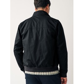 NEXT Harrington Waterproof Jacket with Check Lining, black