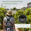 Extra Gardening Apron Waterproof Cross Back Apron Women, 600D Polyester