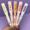 Sanrio Kuromi Patch Folding Fine-Tooth Hair Comb (Mixed Colors, 21x2cm) Comb 20ea