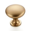 JOY DECOR 25 Pack Champagne Bronze Cabinet Knobs 1-1/6 Inch