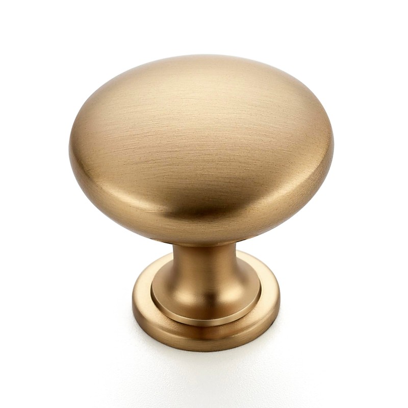 JOY DECOR 25 Pack Champagne Bronze Cabinet Knobs 1-1/6 Inch