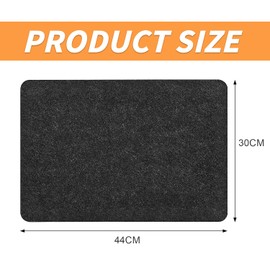 Fire Protection Mat, Heat Resistant Underlay, Baking Mat for Air, Oven, Anti-Wrinkle Storage Made of Felt Material, Kitchen Worktop Soling Protection, 44 x 30 cm