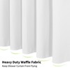 Colorful Star 256GSM Waffle Weave Heavy Duty Shower Curtains, No