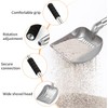 Yangbaga Metal Cat Litter Scoop:Detachable Long Handle Litter Scooper with
