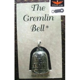 GREMLIN US Army Military Motorcycle Gremlin Bell W/ HANGER fits harley biker gift
