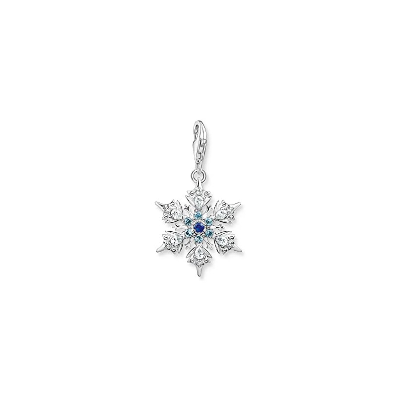 Thomas Sabo Snowflake Pendant, Sterling Silver, No Gemstone